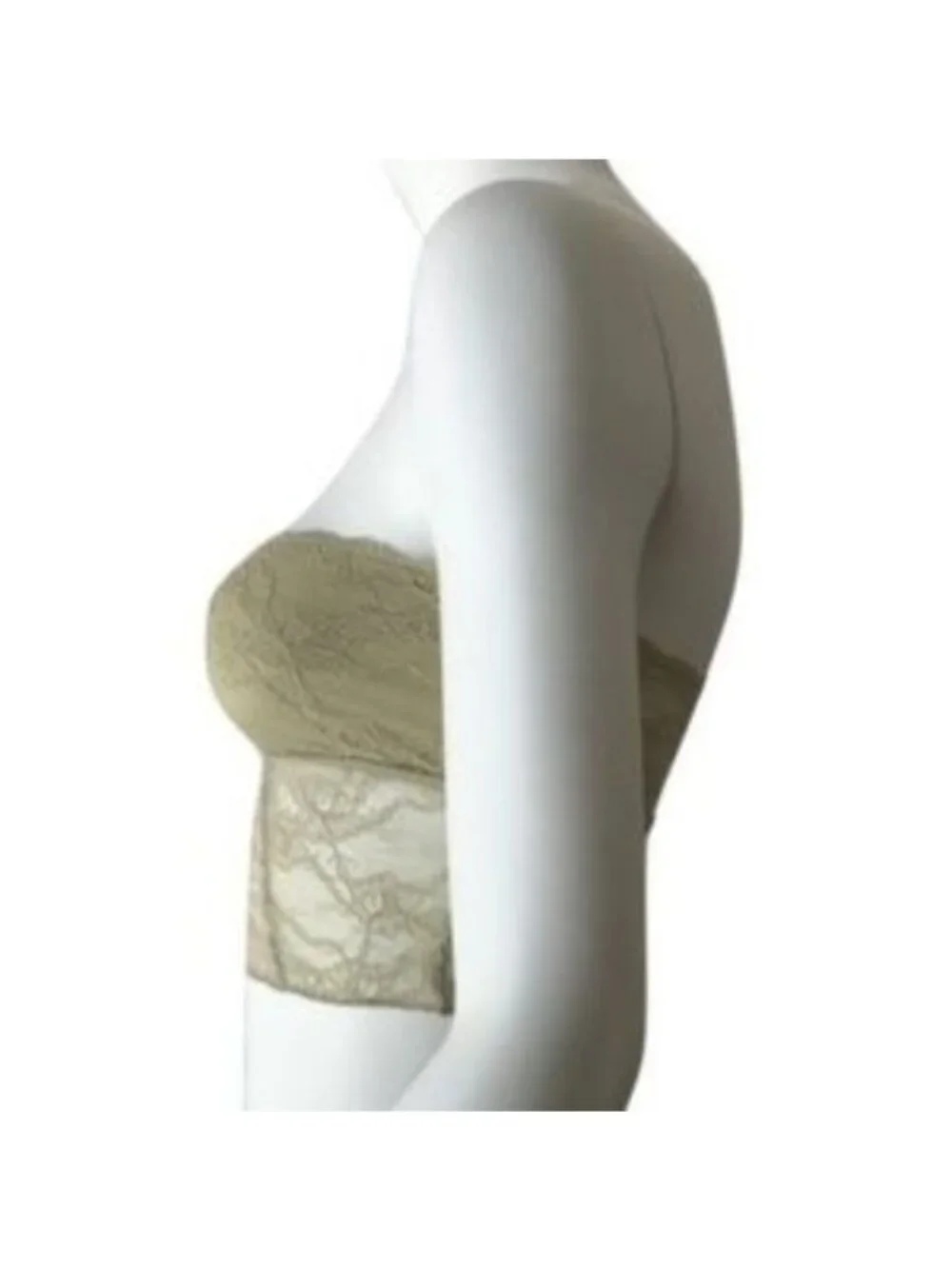 Free People Strapless Champagne Lace Bandeau